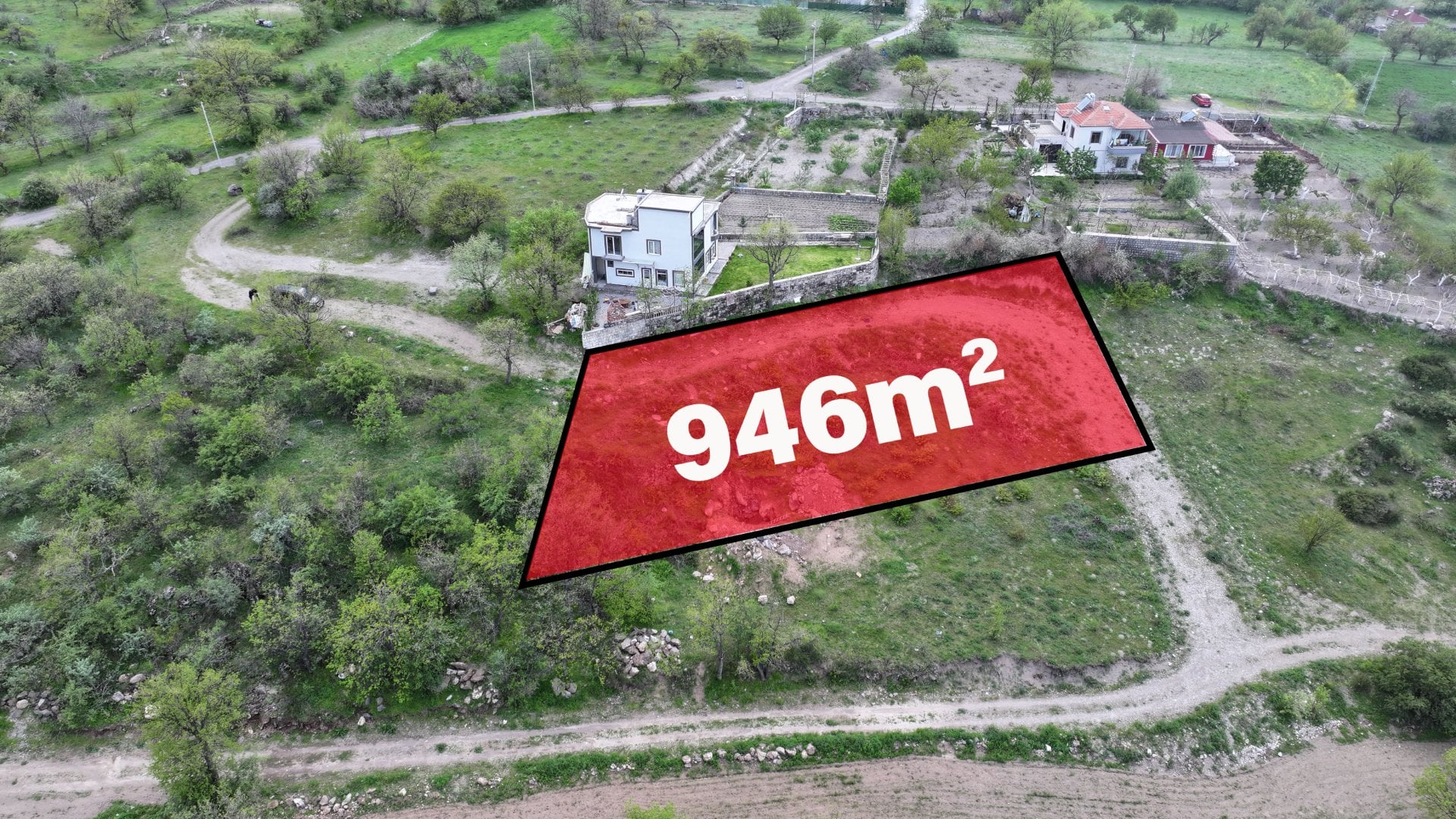 Hisarcık'da 946m2 İmar çapı Hazır Villa Parseli - 1