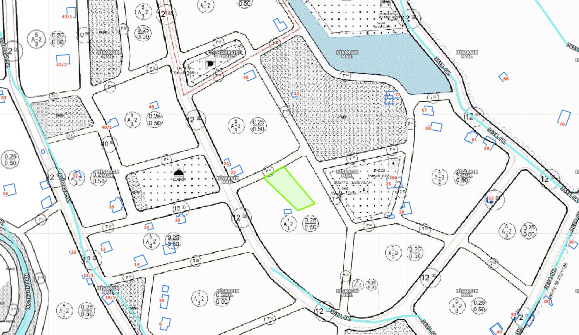 Hisarcık'da 946m2 İmar çapı Hazır Villa Parseli - 6