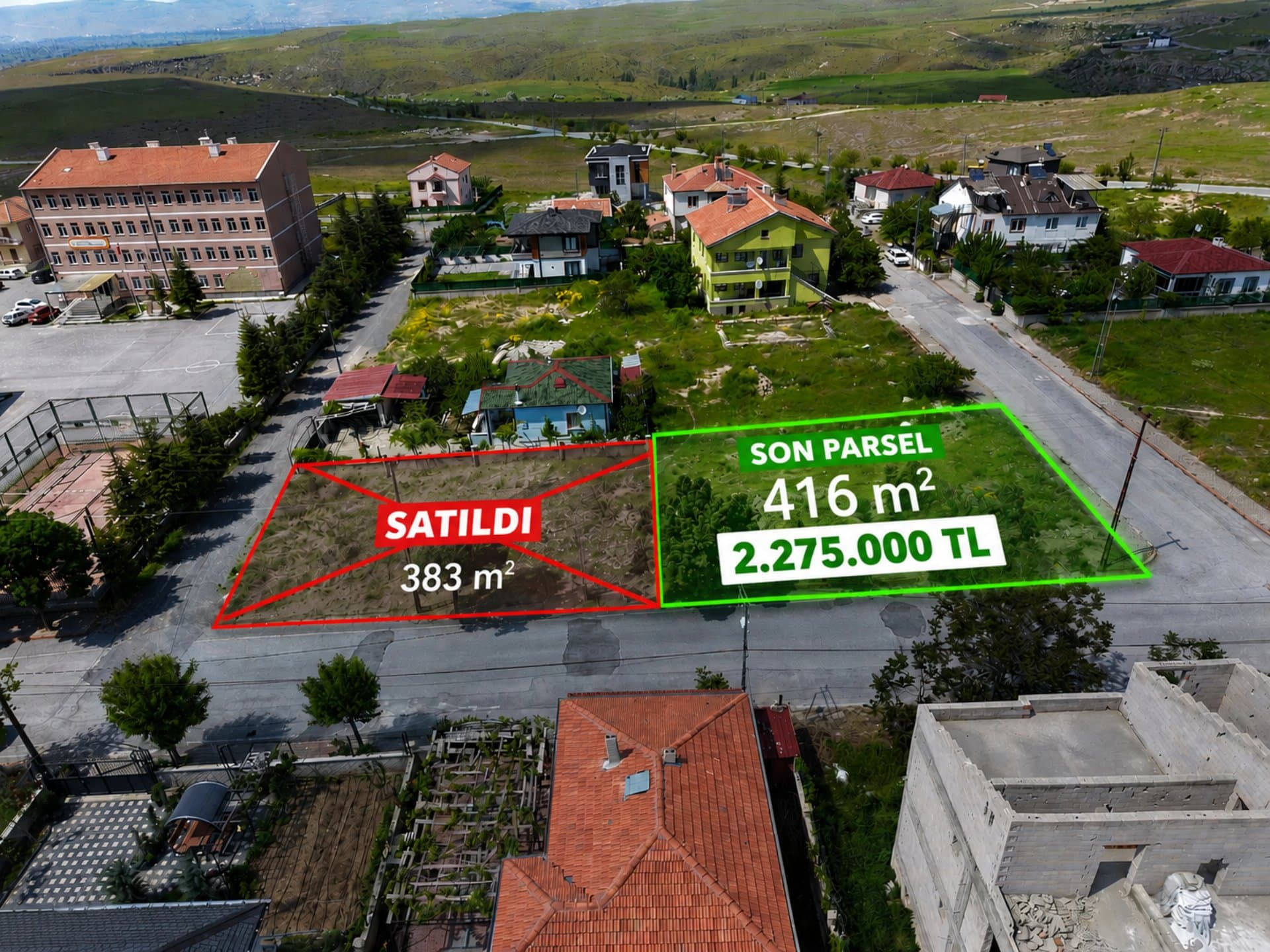 Gesi Sağlık Mahallesi Satılık Villa Parseli | Kayseri'de Yatırımlık İmarlı Arsa