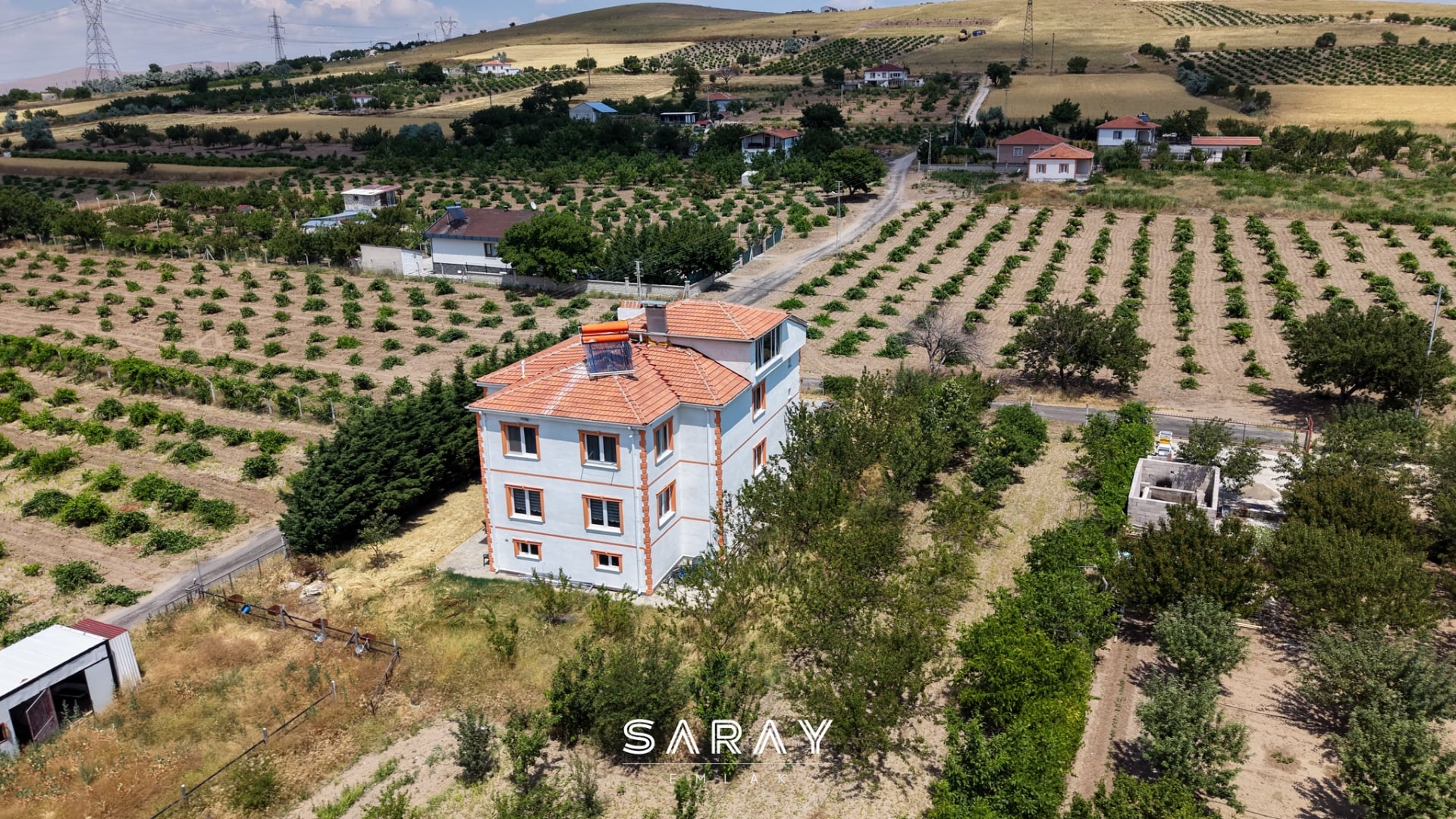 Kayseri İncesu'da 2.076 m² Bahçeli 3 Katlı Bağ Evi - 40