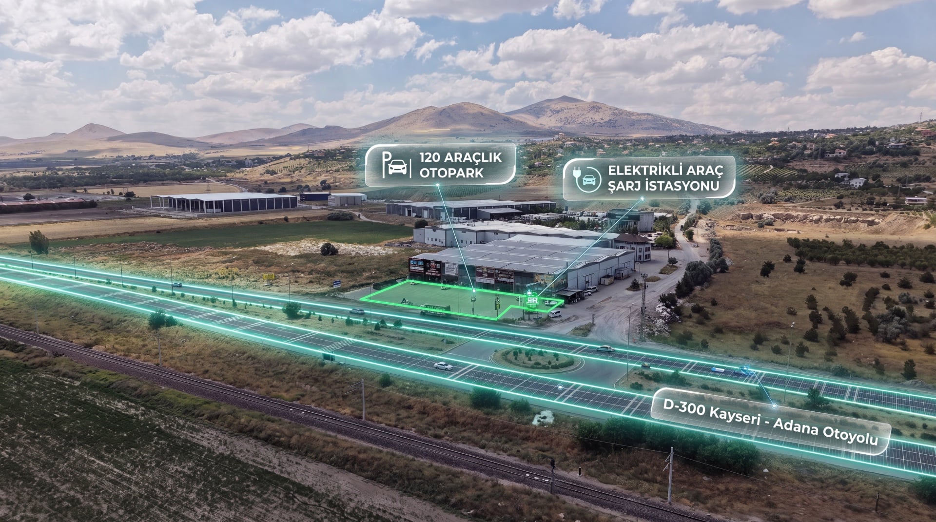 BOĞAZKÖPRÜ 5KM MEVKİNDE KİRALIK 130m2 İŞ YERLERİ - 1