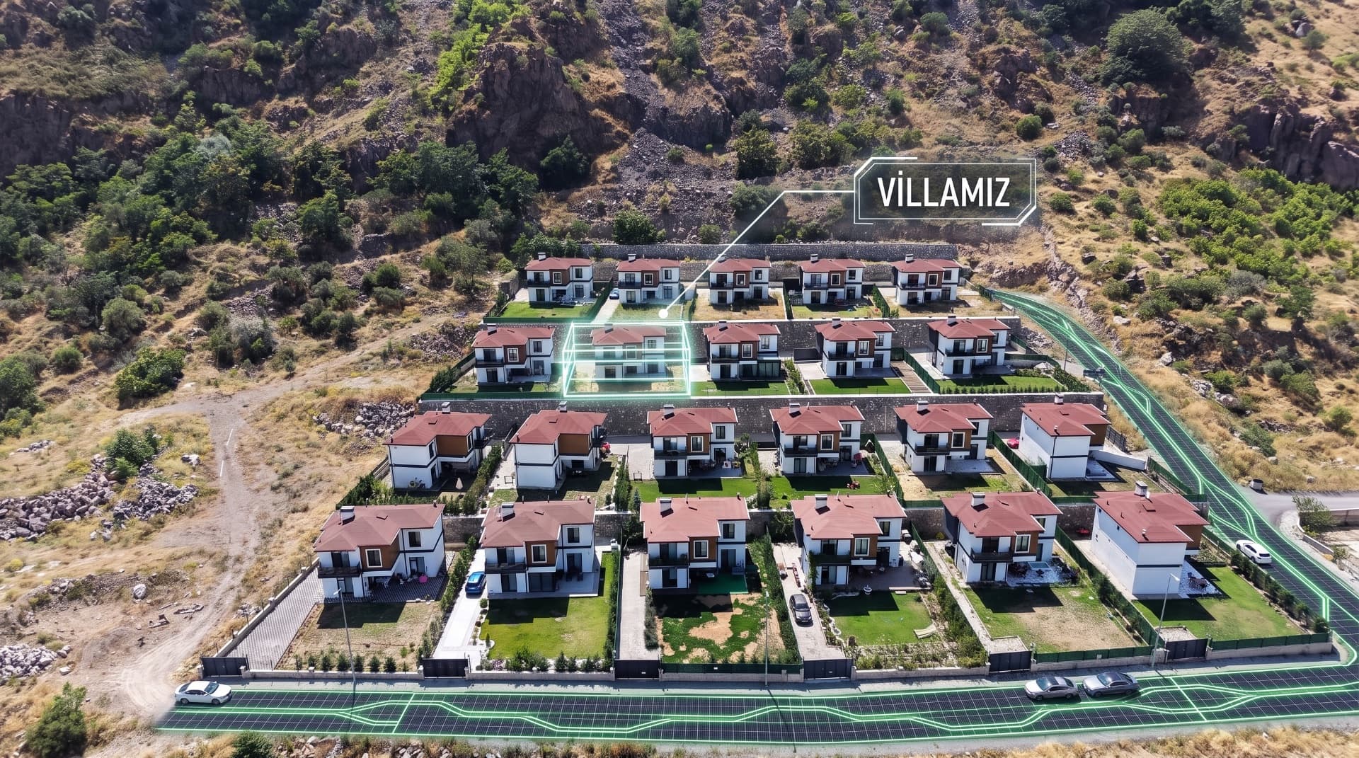 BECEN YAMAÇ VİLLALARI'NDA 500m² BAHÇELİ | 3,5+1 LÜKS VİLLA