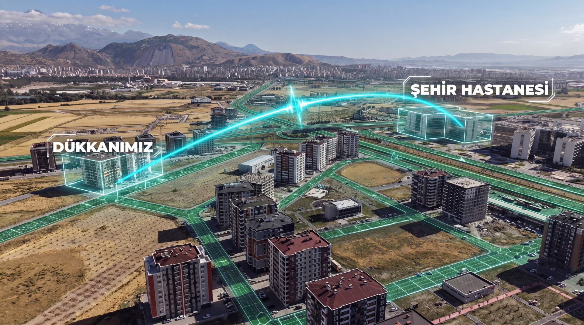 ŞEHİR HASTANESİ KARŞISI 220m2 SIFIR DÜKKAN