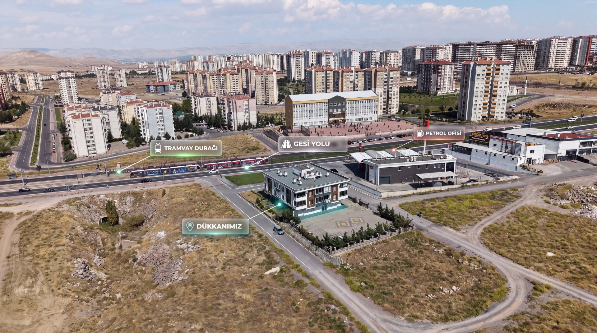 GESİ YOLU ÜZERİNDE 100 m² MÜLKÜ SATILIK LÜKS OFİS & DÜKKANLAR - 2